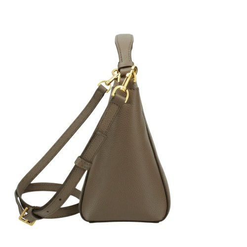 トリーバーチ ショルダーバッグ レディース MCGRAW SMALL BUCKET BAG ブラウン TORY BURCH 74956 963 SILVER MAPLE