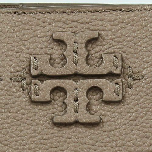 トリーバーチ ショルダーバッグ レディース MCGRAW SMALL BUCKET BAG ブラウン TORY BURCH 74956 963 SILVER MAPLE