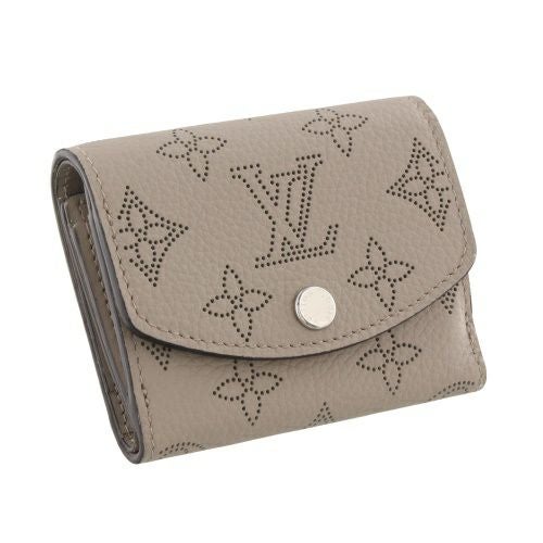 ルイヴィトン 三つ折り財布 マヒナ ポルトフォイユ・イリス XS ベージュ LOUIS VUITTON M82437 ガレ