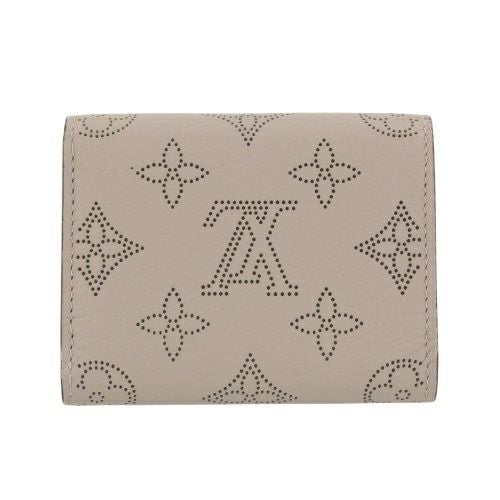ルイヴィトン 三つ折り財布 マヒナ ポルトフォイユ・イリス XS ベージュ LOUIS VUITTON M82437 ガレ