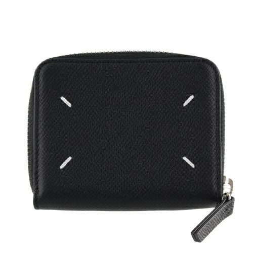 メゾンマルジェラ 二つ折り財布 レディース ブラック MAISON MARGIELA