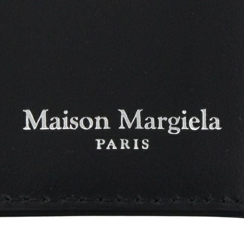 メゾンマルジェラ 二つ折り財布 レディース ブラック MAISON MARGIELA