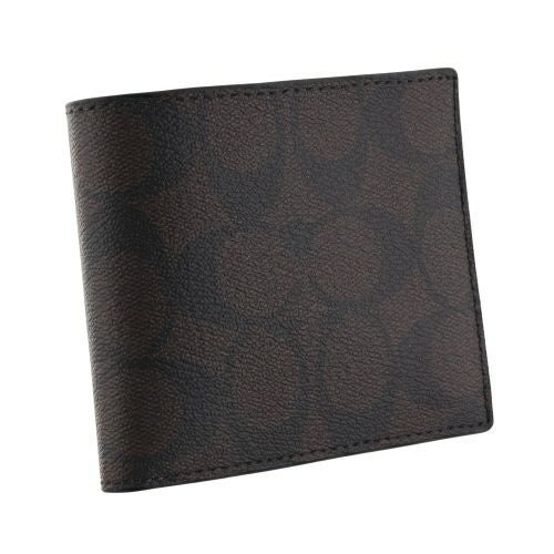 コーチ アウトレット 二つ折り財布 メンズ シグネチャー ブラウン COACH OUTLET 75006 MA/BR
