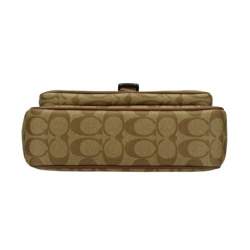 コーチ アウトレット ショルダーバッグ レディース ペース シグネチャー ブラウン COACH OUTLET CR131 SVWQ3 カーキサドル