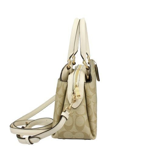 コーチ アウトレット トートバッグ レディース シグネチャー ミニ リリー キャリーオール ホワイト COACH OUTLET 91494 IMDQC