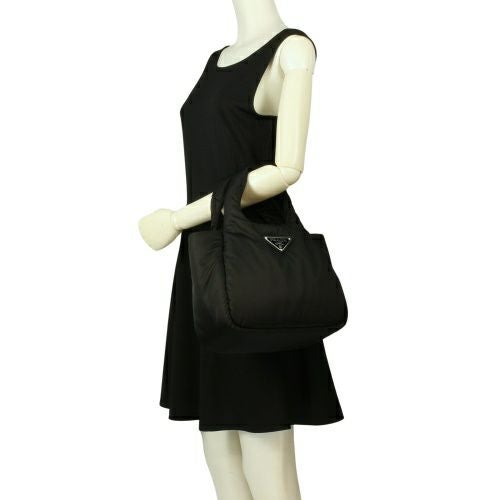 プラダ トートバッグ レディース ブラック PRADA 1BG412 V OVM RCCJ