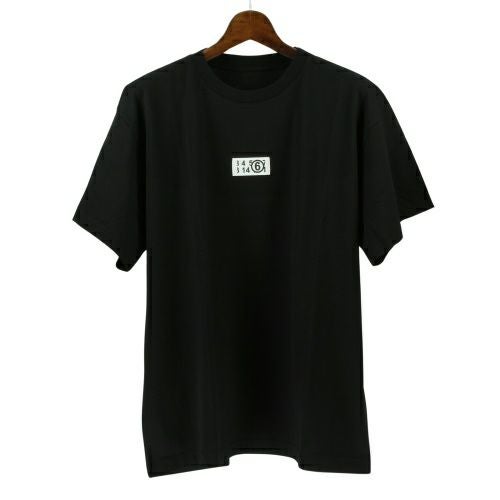 エムエム6 メゾンマルジェラ Tシャツ 半袖 メンズ ブラック MM6 MAISON