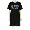 エムエム6 メゾンマルジェラ Tシャツ 半袖 レディース ブラック MM6 MAISON MARGIELA S52GC0277S24312 900 BLACK L ロゴ