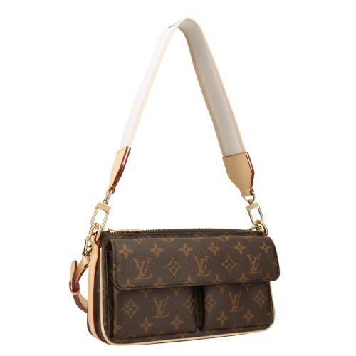 ルイヴィトン ショルダーバッグ モノグラム ヴィヴァシテ ブラウン