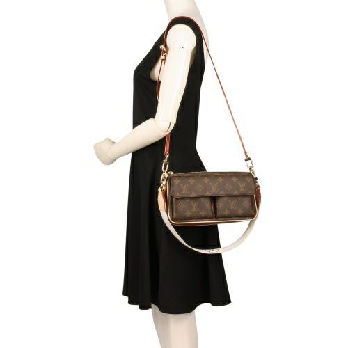 ルイヴィトン ショルダーバッグ モノグラム ヴィヴァシテ ブラウン