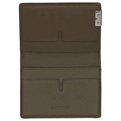 バーバリー カードケース 名刺入れ メンズ フリント ブラウン BURBERRY