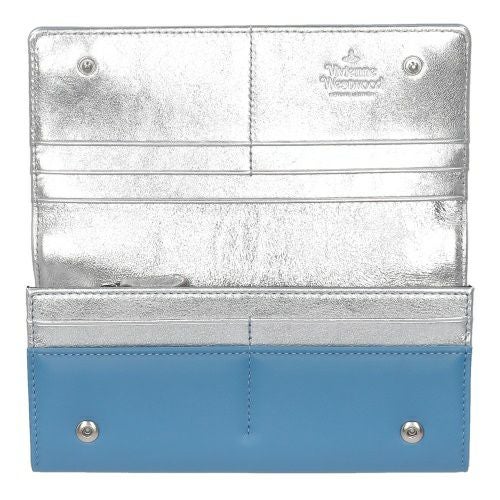 ヴィヴィアンウエストウッド 長財布 レディース ブルー Vivienne