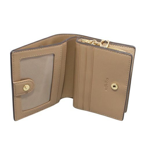 新品 コーチ COACH 2つ折り財布 スナップ ウォレット ベージュ コーチ アウトレット 二つ折り財布 レディース スナップ ウォレット