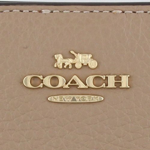 新品 コーチ COACH 2つ折り財布 スナップ ウォレット ベージュ コーチ アウトレット 二つ折り財布 レディース スナップ ウォレット