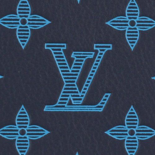 ルイヴィトン 二つ折り財布 メンズ ポルトフォイユ・ミュルティプル ブルー LOUIS VUITTON M82323