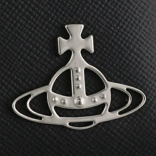 ヴィヴィアンウエストウッド 二つ折り財布 メンズ サフィアーノ ブラック Vivienne Westwood 51010016 N401 BLACK