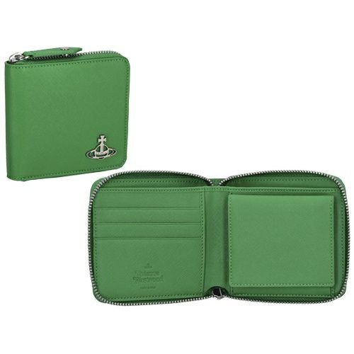 ヴィヴィアンウエストウッド 二つ折り財布 レディース グリーン