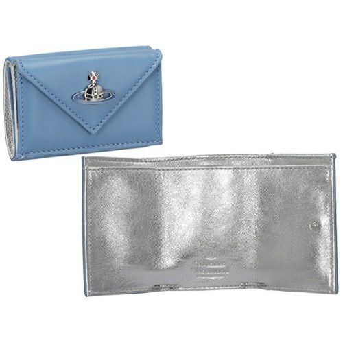 ヴィヴィアンウエストウッド 三つ折り財布 レディース ブルー Vivienne