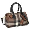 バーバリー ハンドバッグ レディース ミニ ジャイアントチェックボウリングバッグ ブラウン BURBERRY 8069663 A9011