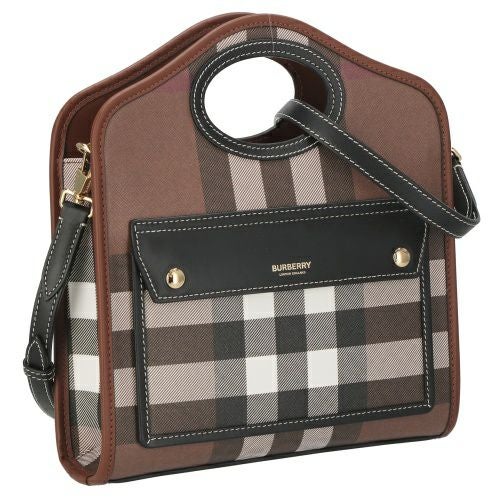 バーバリー ハンドバッグ レディース ブラウン BURBERRY 8066213 DARK