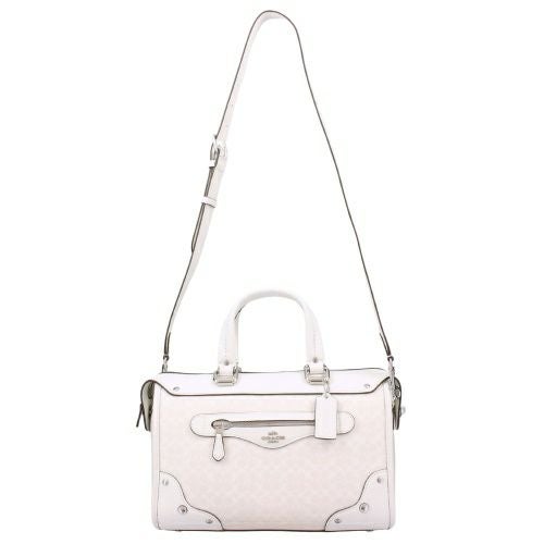 コーチ アウトレット ハンドバッグ レディース  ホワイト COACH OUTLET CE637 SVVS5 チョーク/グレイシャーホワイト