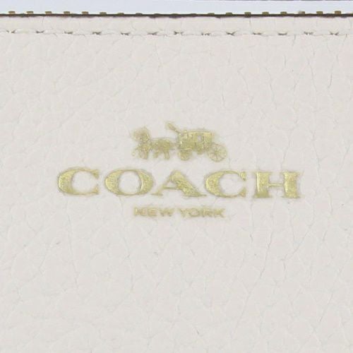 コーチ アウトレット ポーチ レディース ペブルド レザー コーナー ジップ リストレット COACH OUTLET CP483 IMCHK チョーク