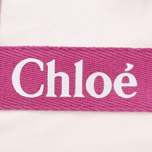 クロエ トートバッグ レディース Chloe Kids クロエ キッズ ミニトート ピンク CHLOE C20046 117 Offwhite