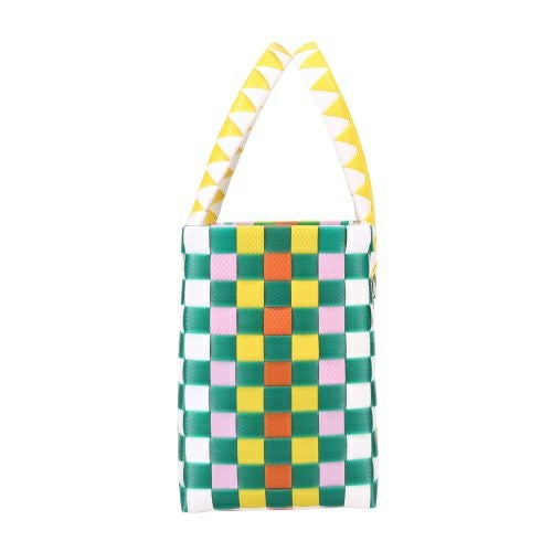 マルニ トートバッグ バスケットバッグ かごバッグ カゴ ロゴタグ レディース MARNI M00178M00IW 215 GREEN YELLOW