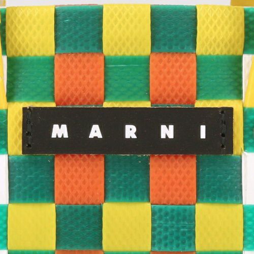 マルニ トートバッグ バスケットバッグ かごバッグ カゴ ロゴタグ