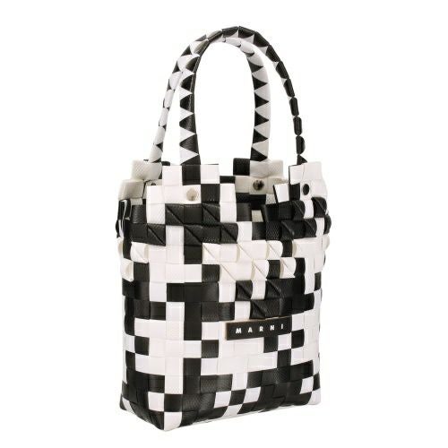 マルニ トートバッグ バスケットバッグ かごバッグ カゴ ロゴタグ レディース MARNI M00637 0M100