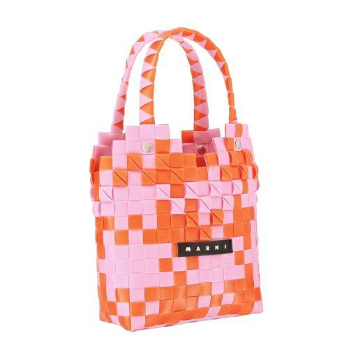 マルニ トートバッグ バスケットバッグ かごバッグ カゴ ロゴタグ