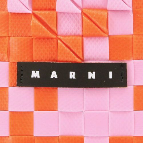 マルニ トートバッグ バスケットバッグ かごバッグ カゴ ロゴタグ レディース MARNI M00637 0M429