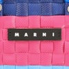 マルニ トートバッグ バスケットバッグ かごバッグ カゴ ロゴタグ レディース MARNI M00816MW81F 846 BLUE WHITE