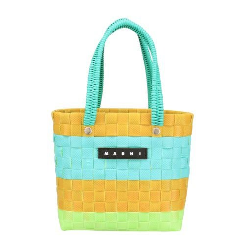 マルニ トートバッグ バスケットバッグ かごバッグ カゴ ロゴタグ レディース MARNI M00816MW81F 847 YELLOW