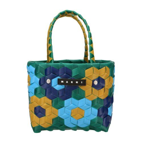 マルニ トートバッグ バスケットバッグ かごバッグ カゴ ロゴタグ