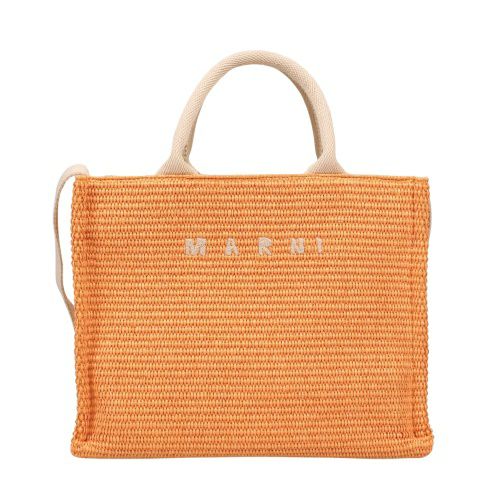 新品　marni カゴバッグ マルニ トートバッグ かごバッグ カゴ レディース オレンジ MARNI