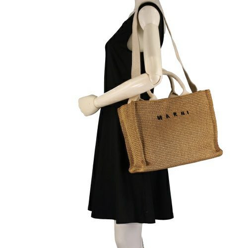 マルニ トートバッグ かごバッグ カゴ レディース ブラウン MARNI
