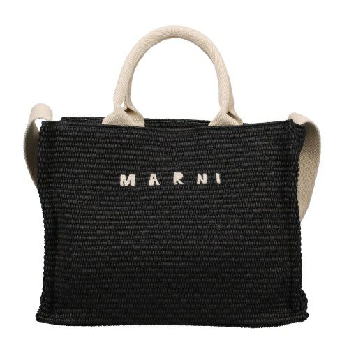 マルニ トートバッグ かごバッグ カゴ レディース ブラック MARNI