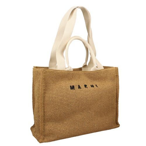 MARNI かごバッグ ベージュ ブラウン マルニ トートバッグ かごバッグ カゴ レディース ブラウン MARNI