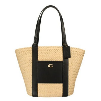 未使用級 COACH オールドコーチ カゴ ストローバッグ アクセサリー 