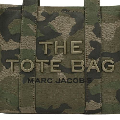 MARC JACOBS トートバッグ カーキ【値下げしました】 マークジェイコブス トートバッグ レディース カモ ジャカード