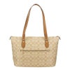コーチ アウトレット トートバッグ レディース シグネチャー ベージュ COACH OUTLET CR121 IMWQJ チョーク ライトサドル
