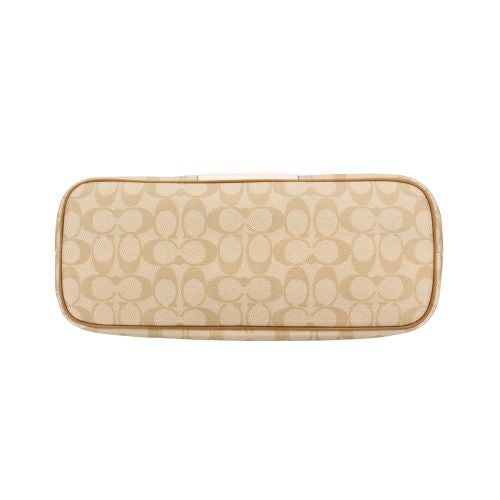 コーチ アウトレット トートバッグ レディース シグネチャー ベージュ COACH OUTLET CR121 IMWQJ チョーク ライトサドル