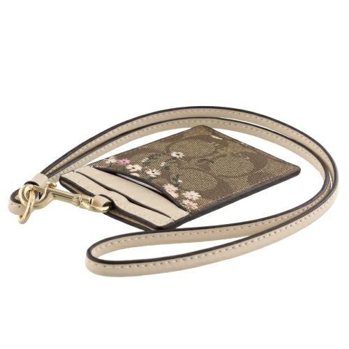 コーチ アウトレット カードケース 定期入れ パスケース レディース シグネチャー ブラウン COACH OUTLET 6855 IME7V カーキマルチ