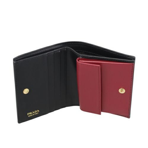プラダ 二つ折り財布 レディース VERNICE ブラック PRADA 1MV204 069