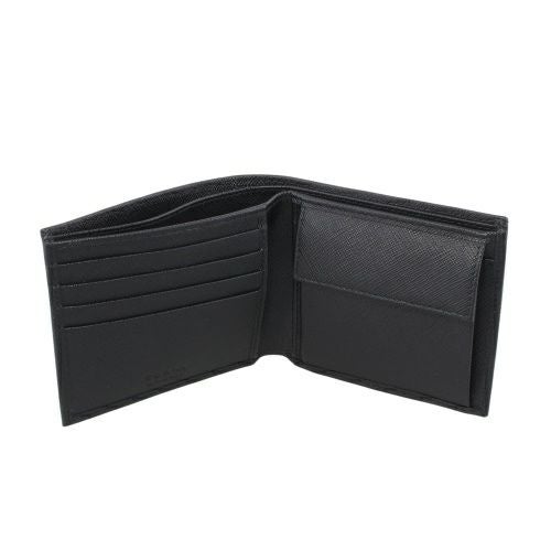 PRADA 二つ折り財布 美品 プラダ PRADA メンズ 二つ折り財布 PRADA 2MO738 QHH F0002 ブラック