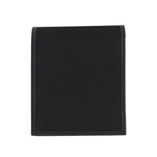 プラダ 二つ折り財布 メンズ TESSUTO SAFFIANO ブラック PRADA 2MO738