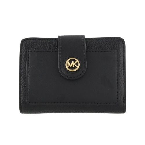 マイケルコース MICHAEL KORS 折り財布 ブラック 無地 新品未使用 マイケルコース MICHAEL KORS 財布 （ブラック） -ファッション通販