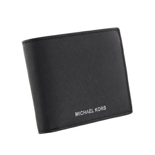 マイケルコース 二つ折り財布 メンズ ブラック MICHAEL KORS