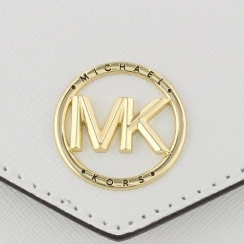 マイケルコース 三つ折り財布 レディース ホワイト MICHAEL KORS 34S1GNME6L 085 OPTIC WHITE